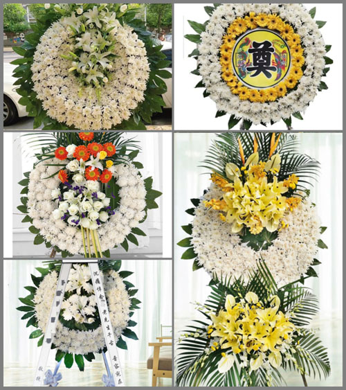 湖北黄冈市黄梅县小池镇长列村花圈速递